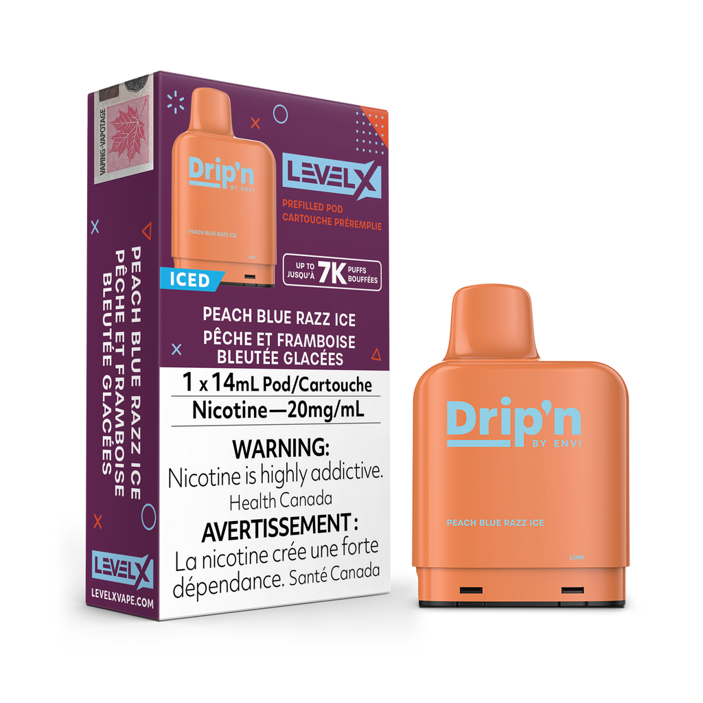 Drip’n LevelX Pod Peach Blue Razz Ice 20mg/mL