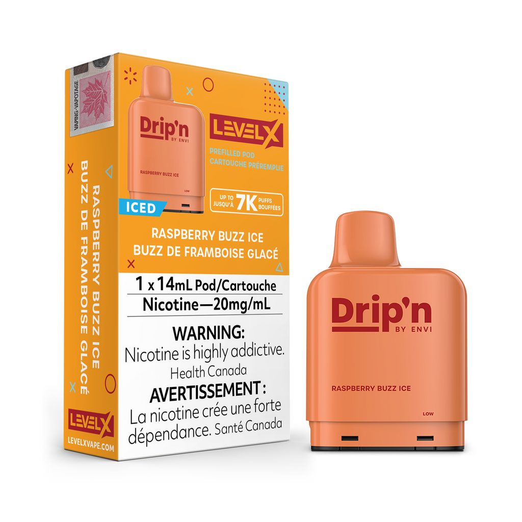 Drip’n LevelX Pod Raspberry Buzz Ice 20mg/mL