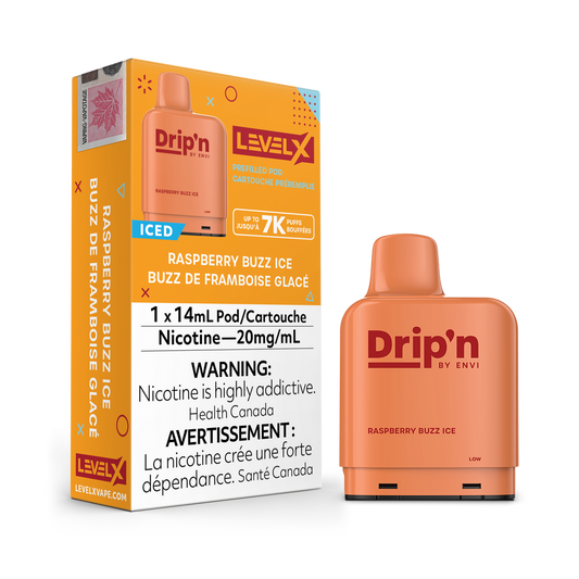 Drip’n LevelX Pod Raspberry Buzz Ice 20mg/mL