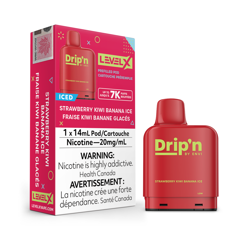 Drip’n LevelX Pod Strawberry Kiwi Banana Ice 20mg/ml 14ml