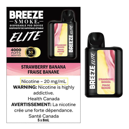 Breeze Elite 4000 Strawberry Banana 20mg/ml Disposable