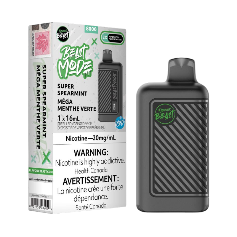 Flavour Beast Mode 8K Super Spearmint Iced 20mg/mL Disposable (provincial)