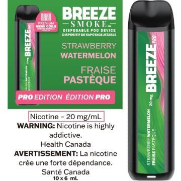 Breeze Pro 2000 Strawberry Watermelon 20mg/mL disposable