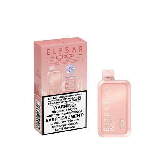 Elf bar BC10000 Peach Ice 20mg/mL disposable (provincial)