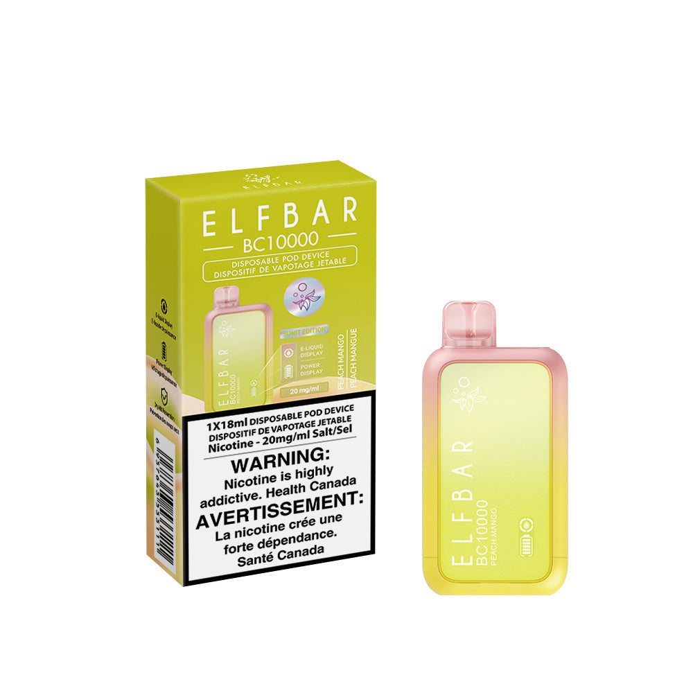 Elf bar BC10000 Peach Mango 20mg/mL disposable (provincial)