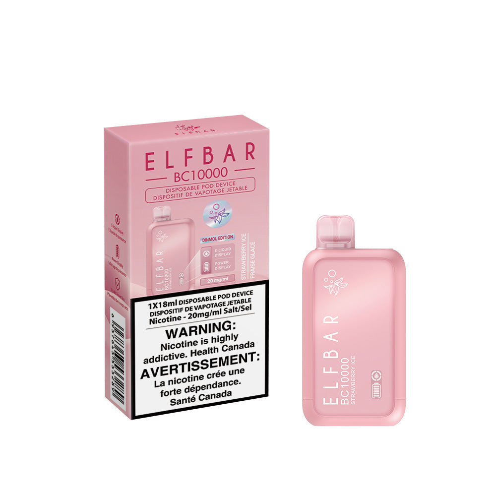 Elf bar BC10000 Strawberry Ice 20mg/mL disposable (provincial)