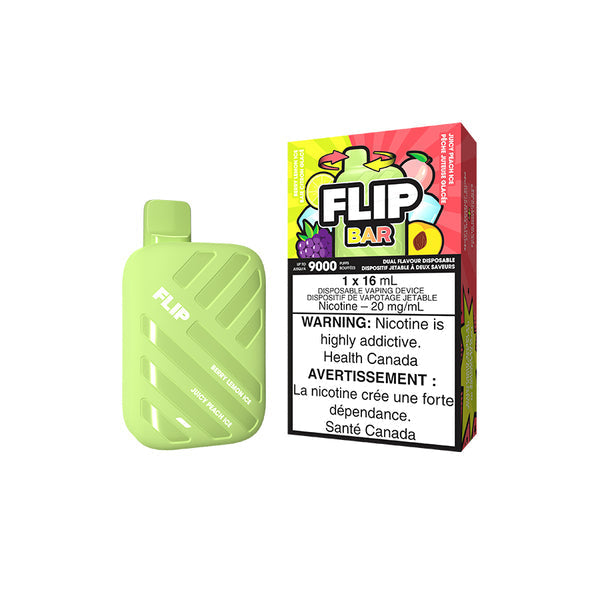 Flip bar 9000 Berry Lemon Ice + Juicy Peach Ice 20mg/mL disposable