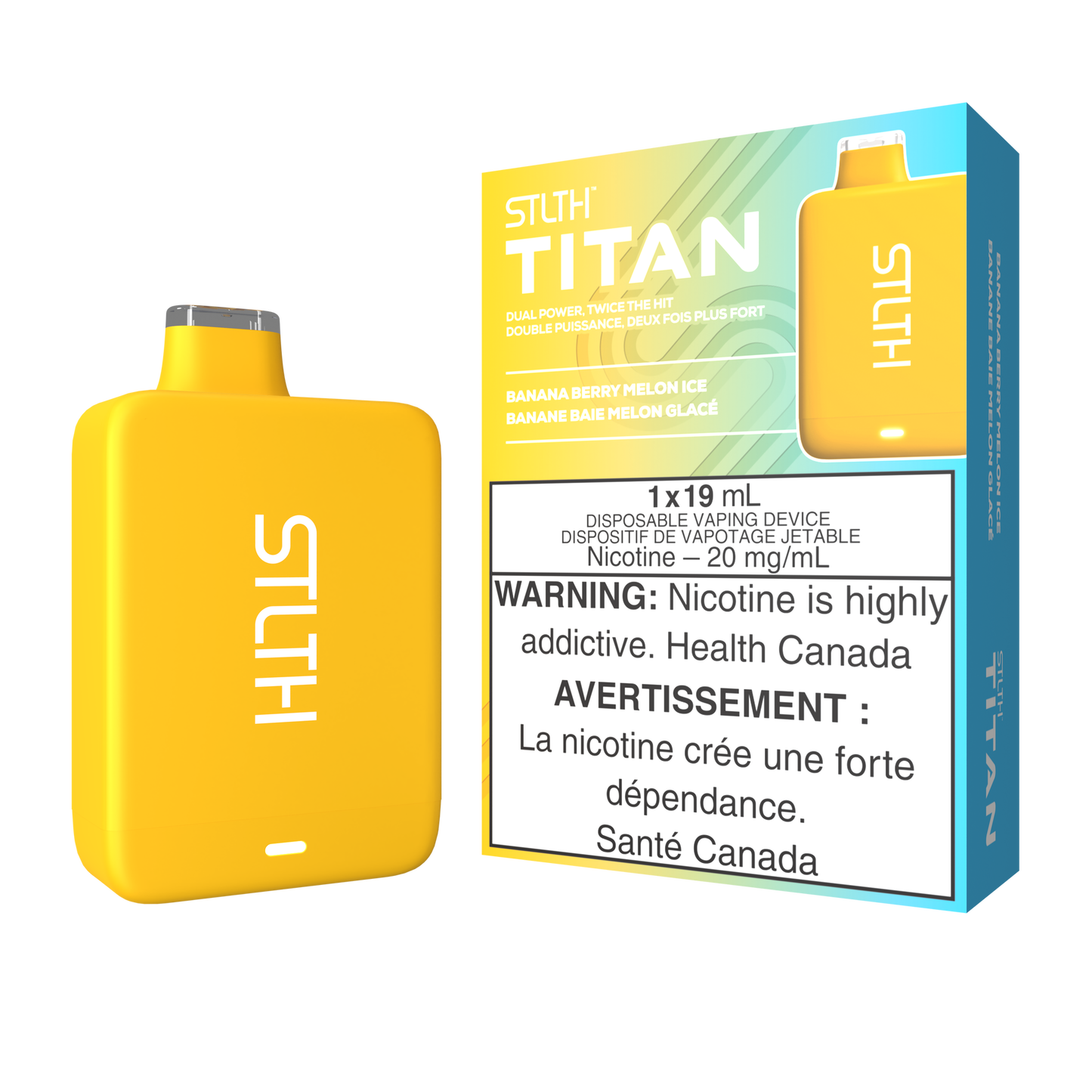 Stlth Titan 10K Banana Berry Melon Ice 20mg/mL disposable