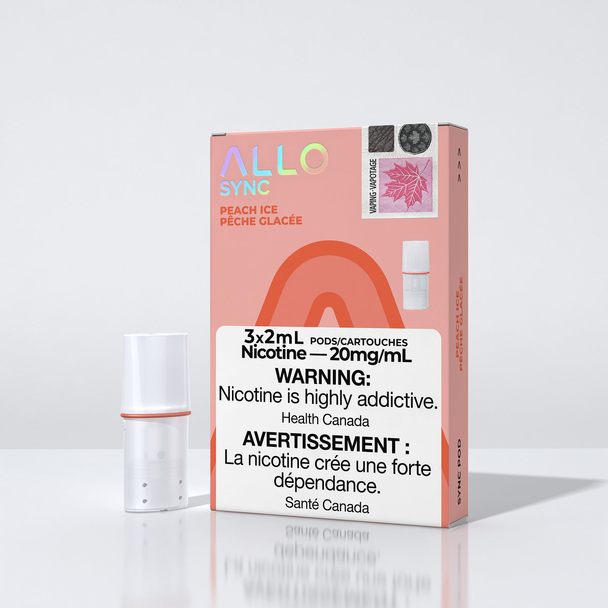 Allo Sync Pods Peach Ice 20mg/mL