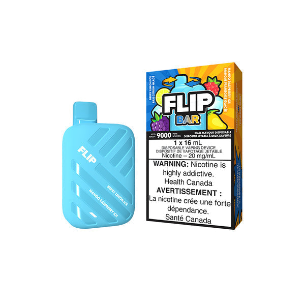 Flip bar 9000 Berry Lemon Ice + Mango  Raspberry Ice 20mg/mL disposable