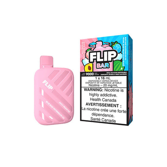 Flip bar 9000 Juicy Peach Ice + Bluerazz Watermelon Ice 20mg/mL disposable