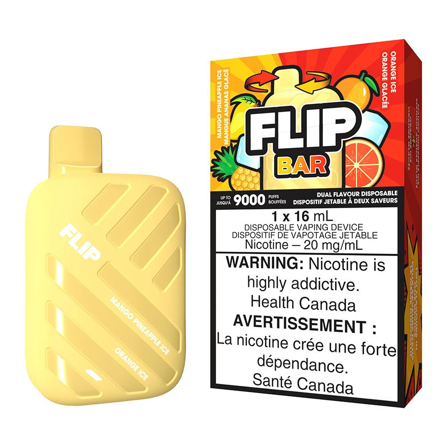 Flip bar 9000 Mango Pineapple Ice + Orange Ice 20mg/mL disposable