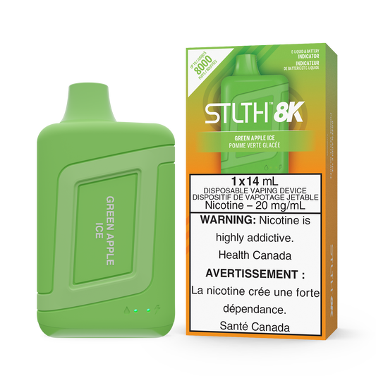 Stlth 8k Green apple ice 20mg/mL disposable