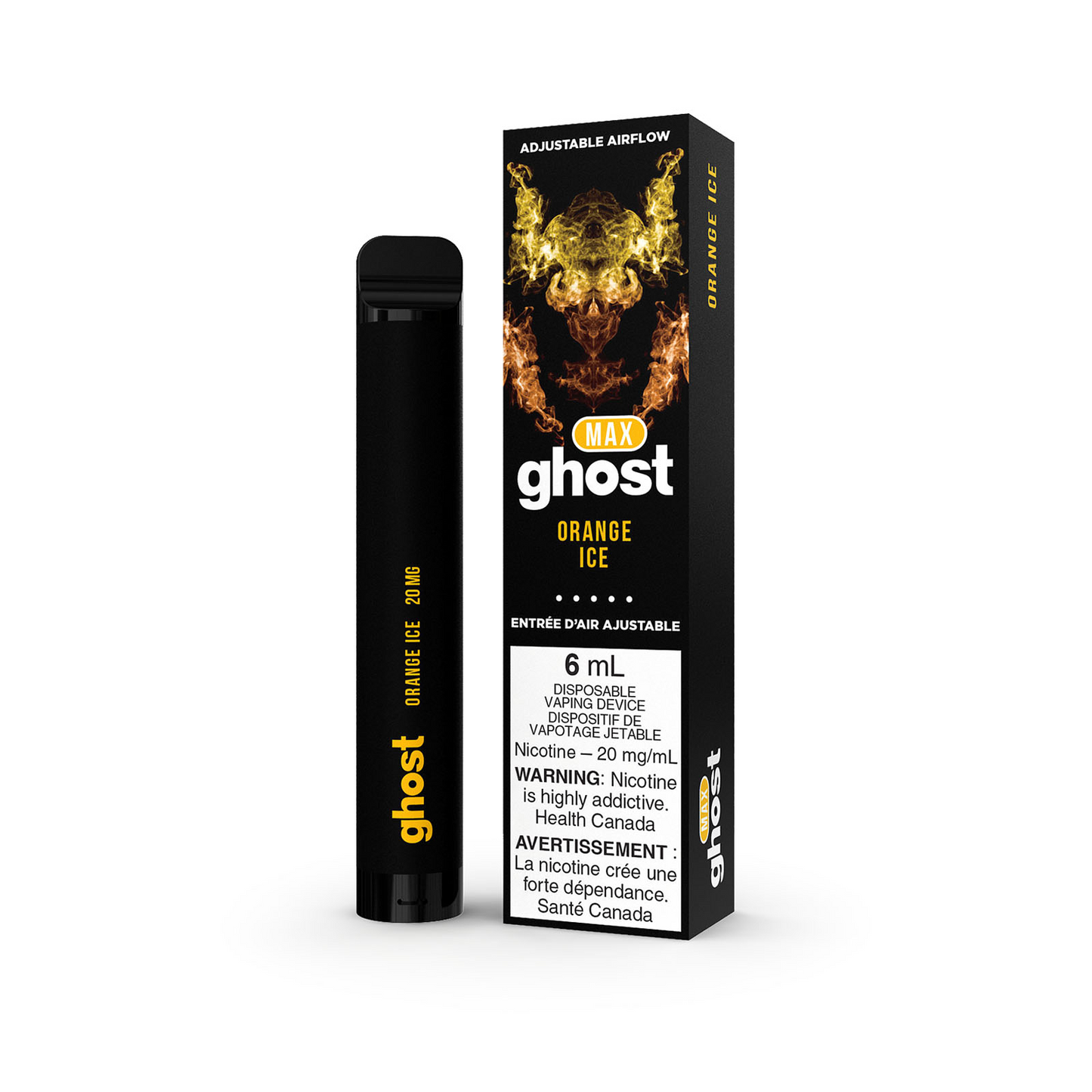 Ghost max Orange Ice 20mg/mL disposable