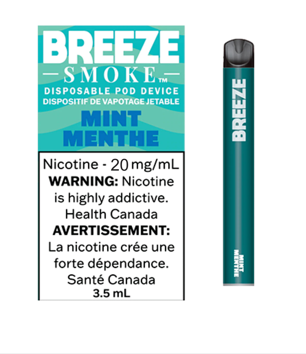 Breeze Smoke Mint disposable 20mg disposable