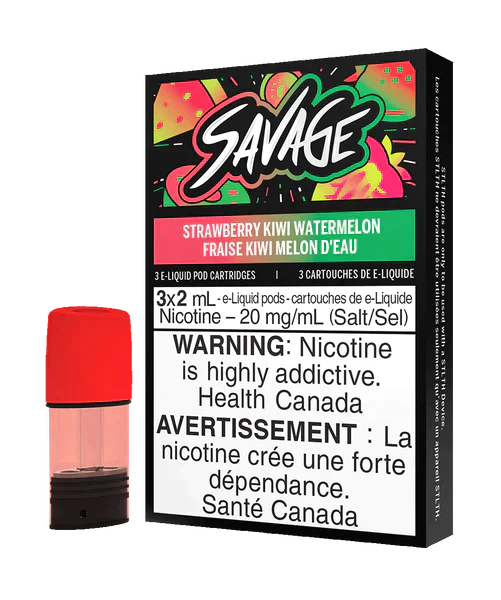 Stlth savage pods Strawberry kiwi watermelon pods 20mg/mL