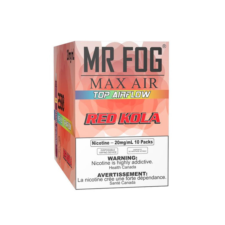 Mr fog max air 2500 red classic 20mg/mL disposable