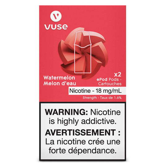 Vuse epod watermelon 18mg/mL ×2