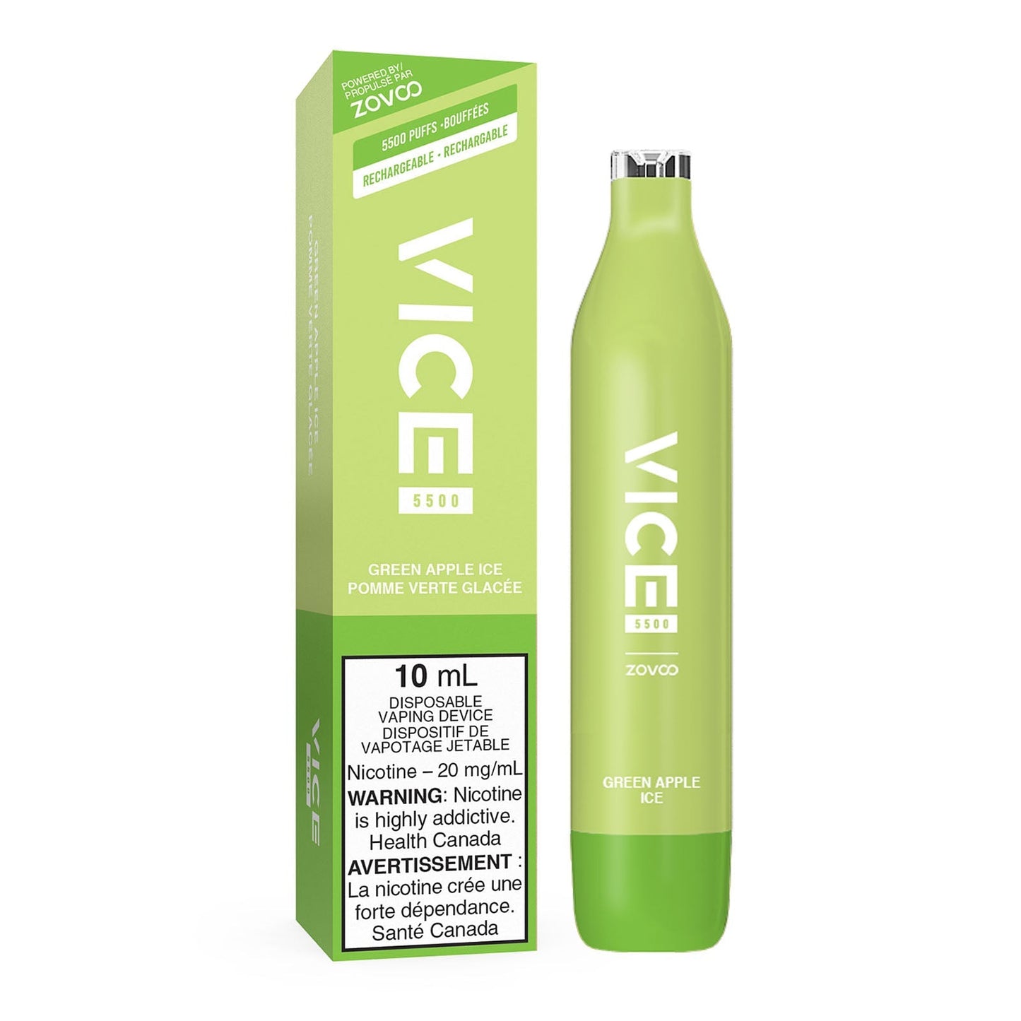 Vice 5500 Green Apple Ice 20mg/ml disposable