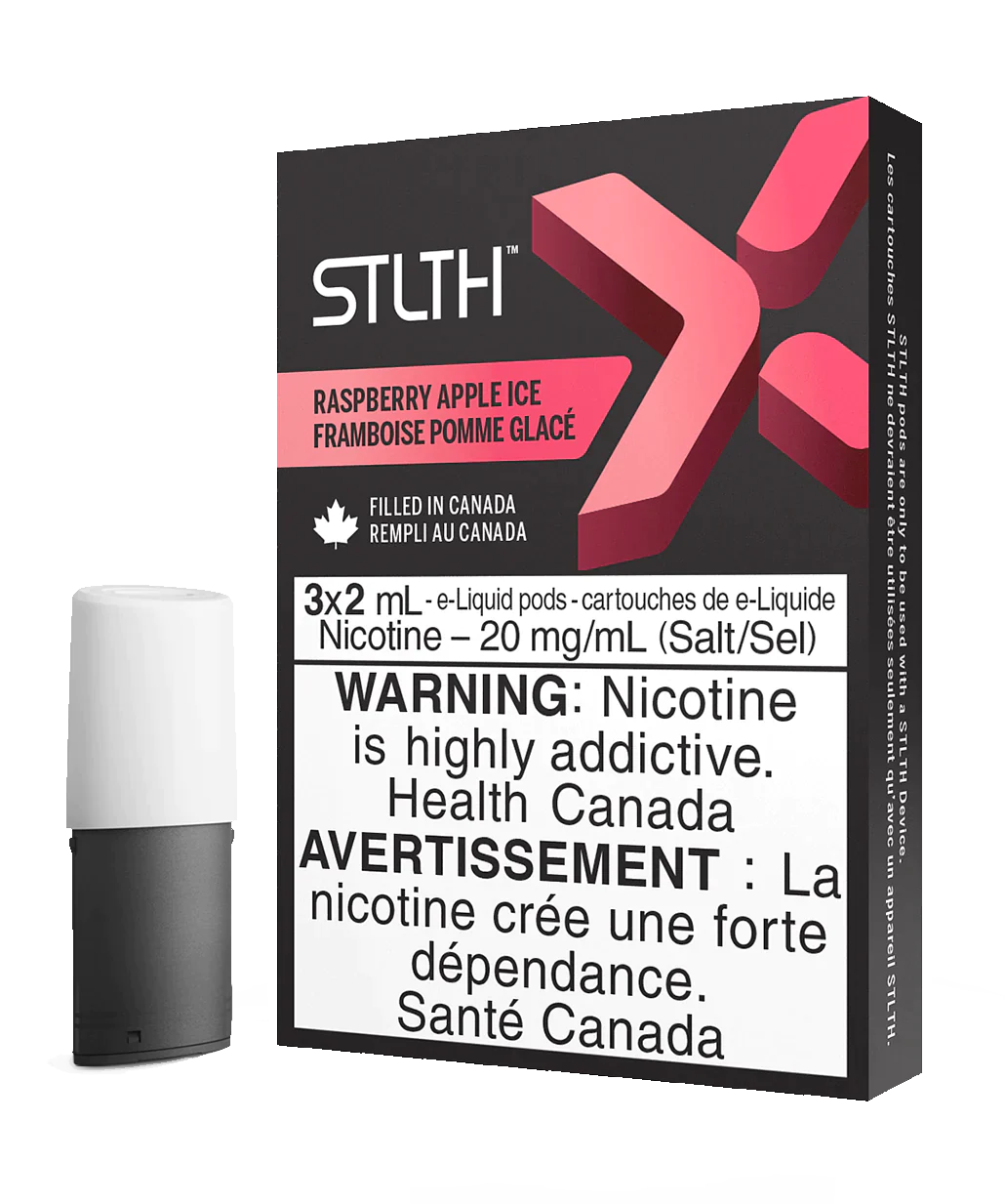 Stlth X pods Raspberry apple ice 20mg/mL