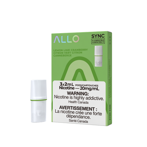 Allo Sync Pods Lemon Lime Cranberry 20mg/mL