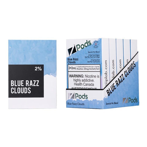 Zpods Blue razz clouds 20mg/mL