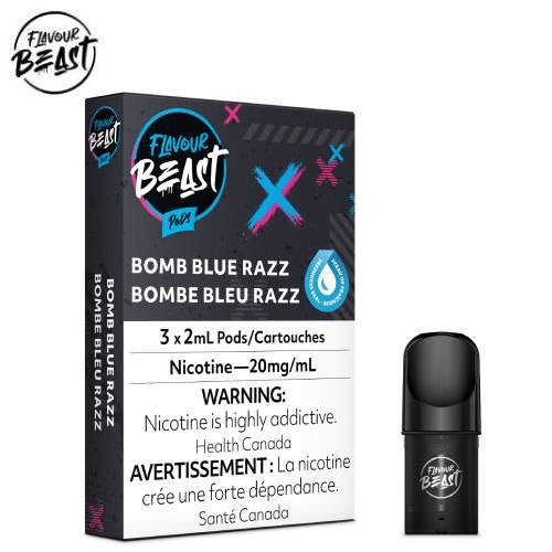 Flavour Beast Pods Bomb Blue Razz Ice 20mg/mL (Provincial)