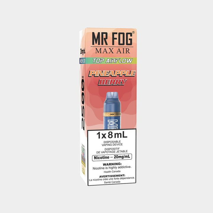 Mr fog max air 2500 pineapple berry 20mg/mL disposable