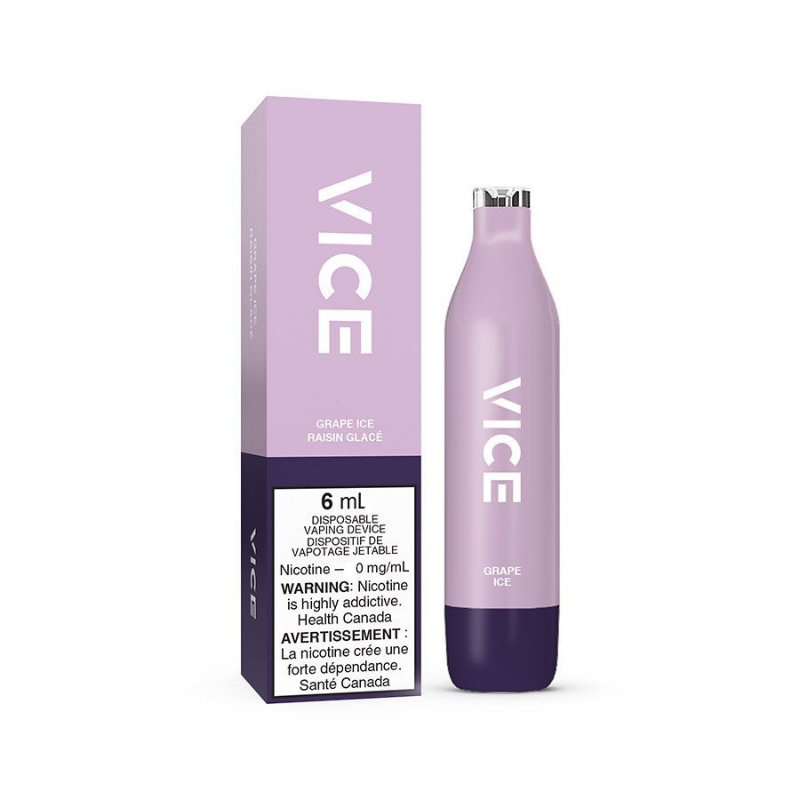 Vice 2500 Grape Ice 0mg/mL disposable (Provincial)