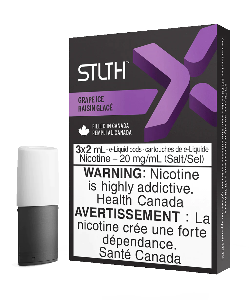 Stlth X pods Grape ice 20mg/mL