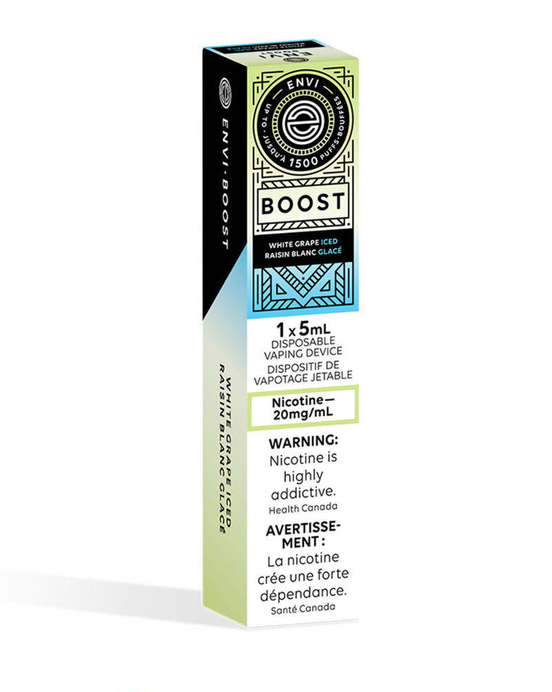 Envi boost white grape ice 20mg/ml disposable