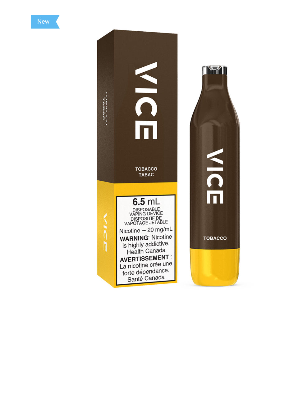 Vice 2500 Tobacco 20mg/mL disposable (provincial)