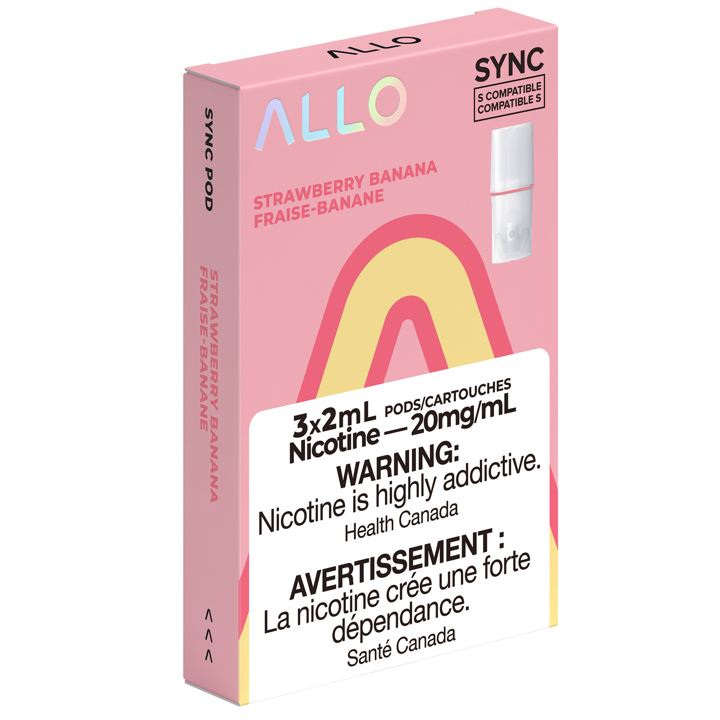 Allo Sync Pods Strawberry Banana 20mg/mL