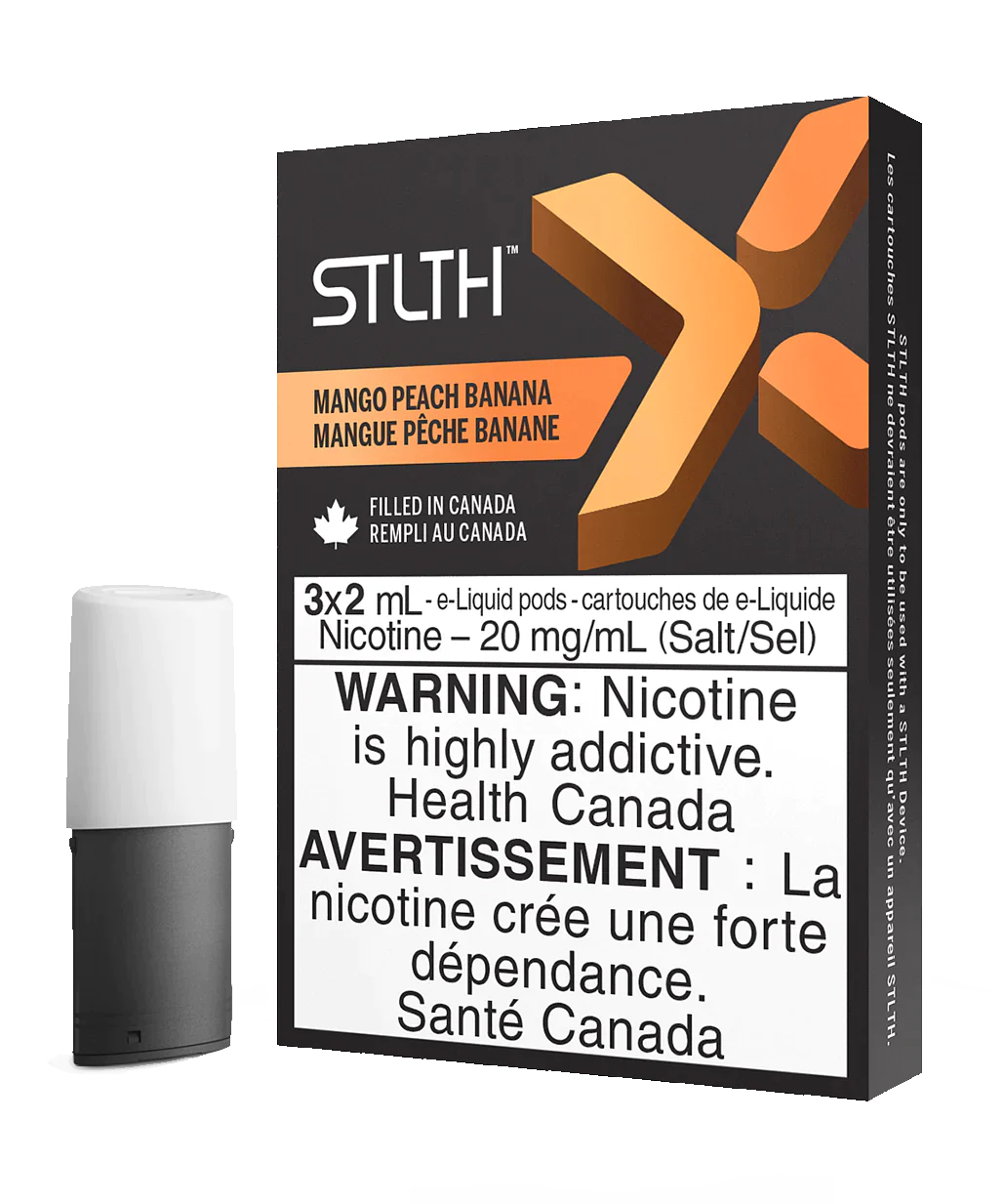 Stlth X pods Mango peach banana 20mg/mL