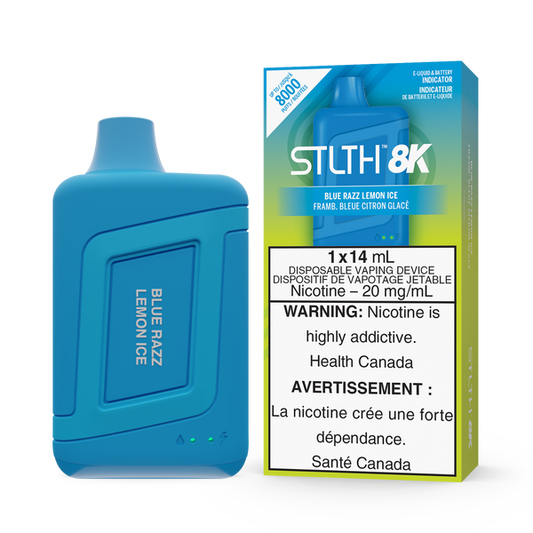 Stlth 8k Blue razz lemon ice 20mg/mL disposable