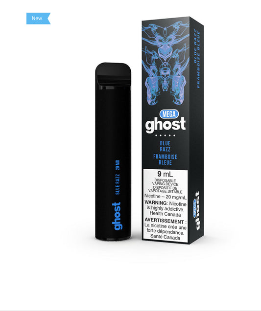 Ghost mega Blue Razz 20mg/mL disposable