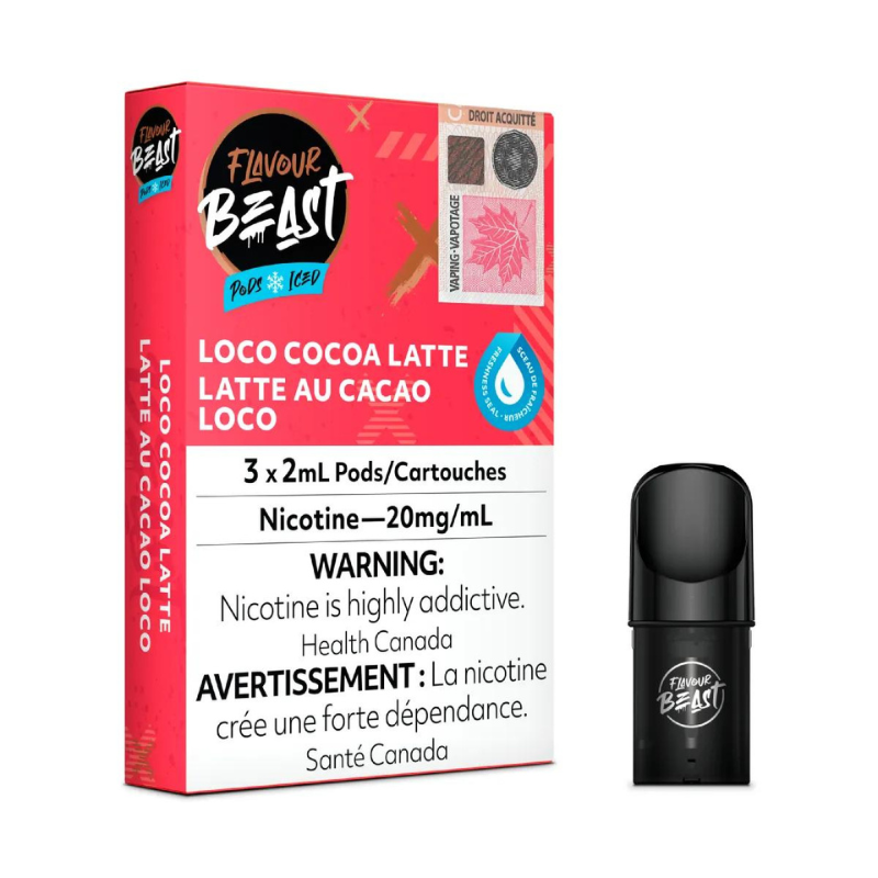 Flavour Beast Pods Loco Cocoa Latte Iced 20mg/mL