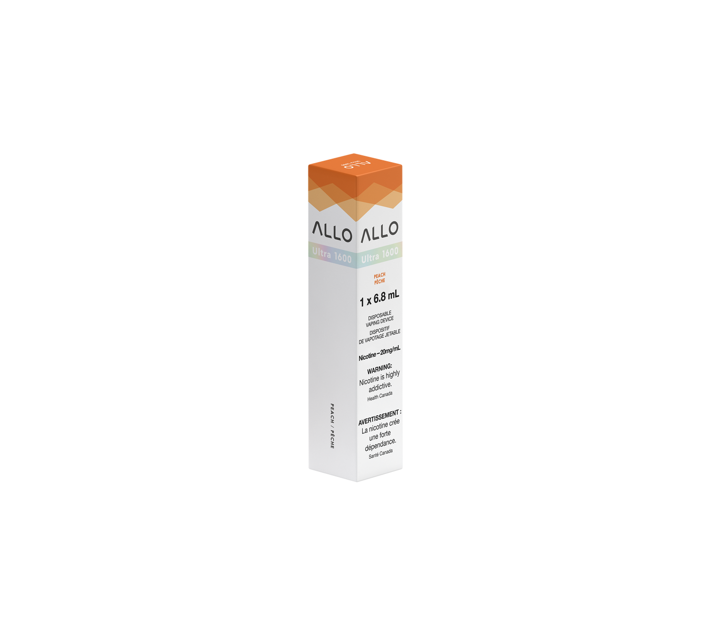 Allo ultra 1600 Peach 20mg/mL disposable