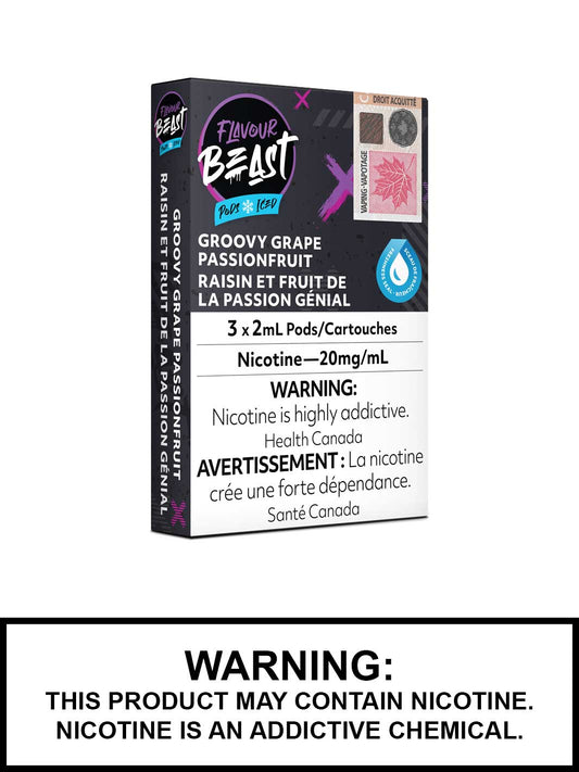 Flavour Beast Pods Groovy Grape Passionfruit Iced 20mg/mL