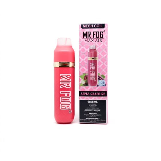 Mr fog max air 2500 apple grape ice 20mg/mL disposable