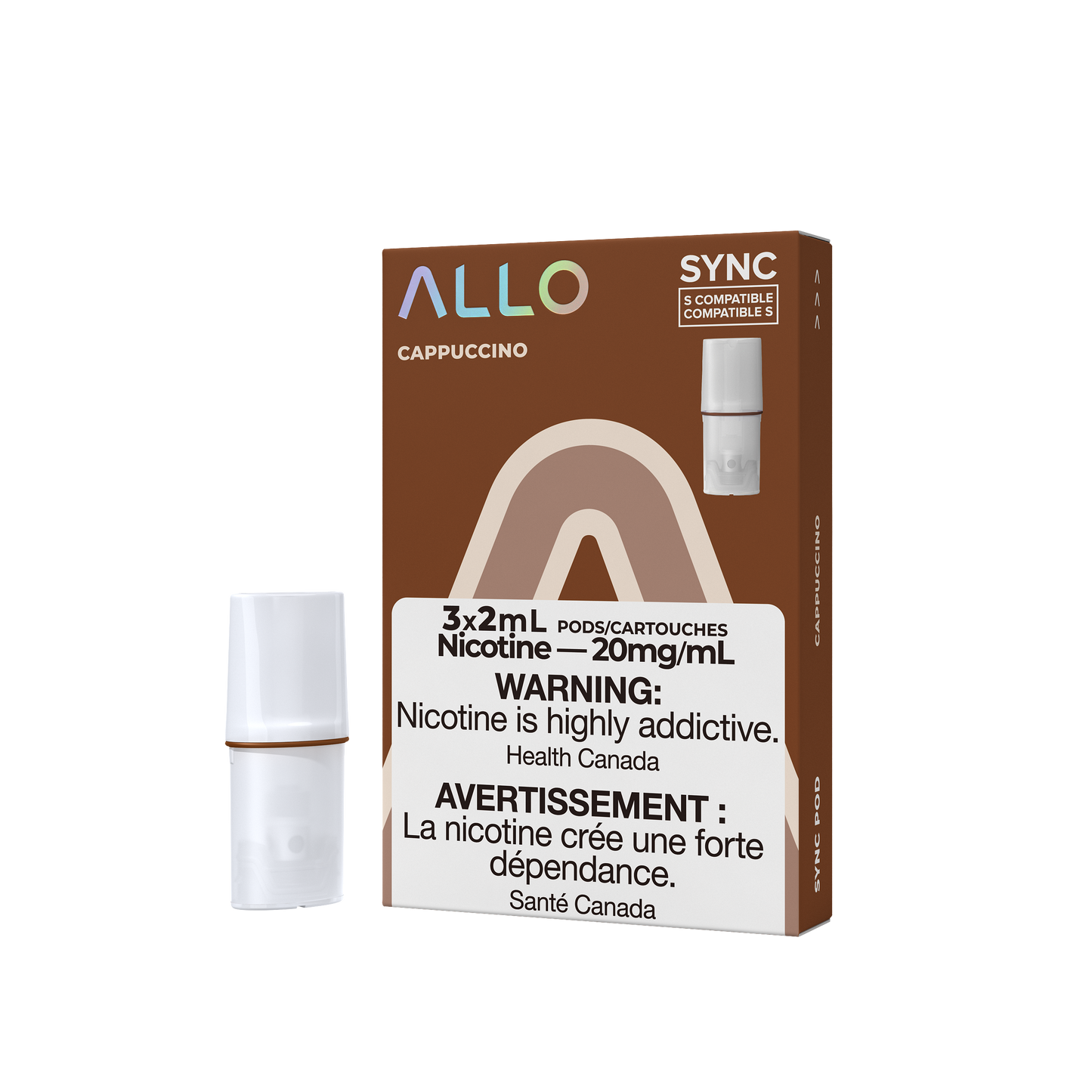 Allo Sync Pods Cappuccino 20mg/mL