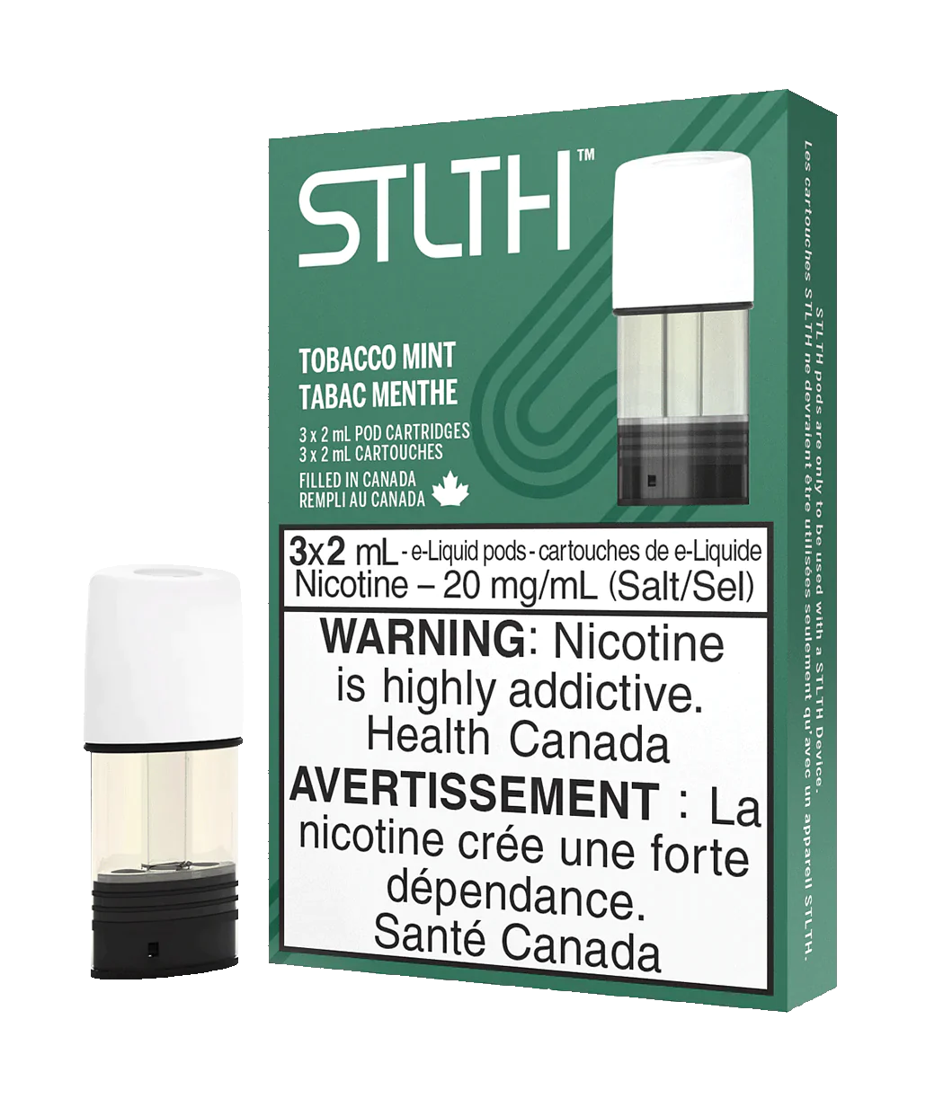 Stlth pods Tobacco mint Bold50 20mg/mL