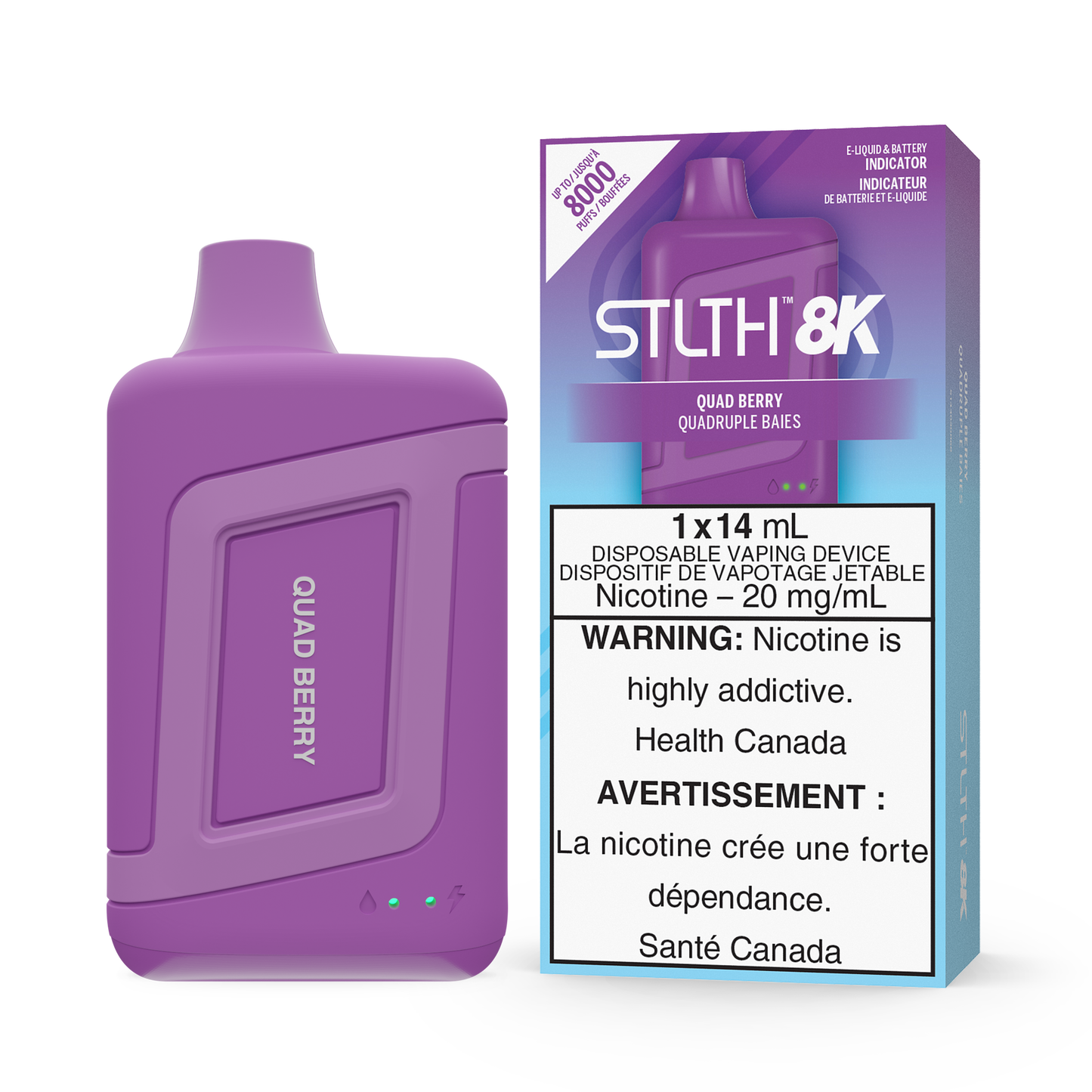 Stlth 8k Quad berry 20mg/mL disposable