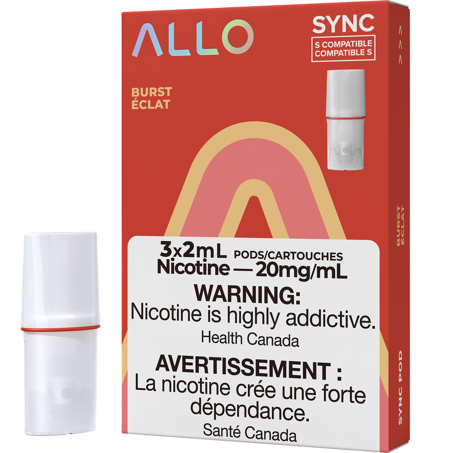 Allo Sync Pods Burst 20mg/mL