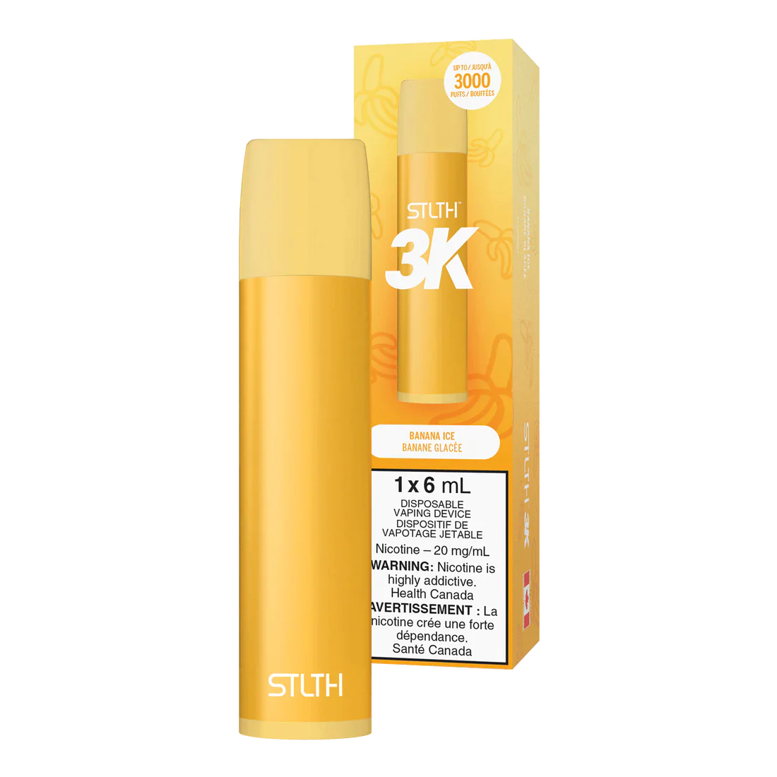 Stlth 3k Banana Ice 20mg/mL disposable