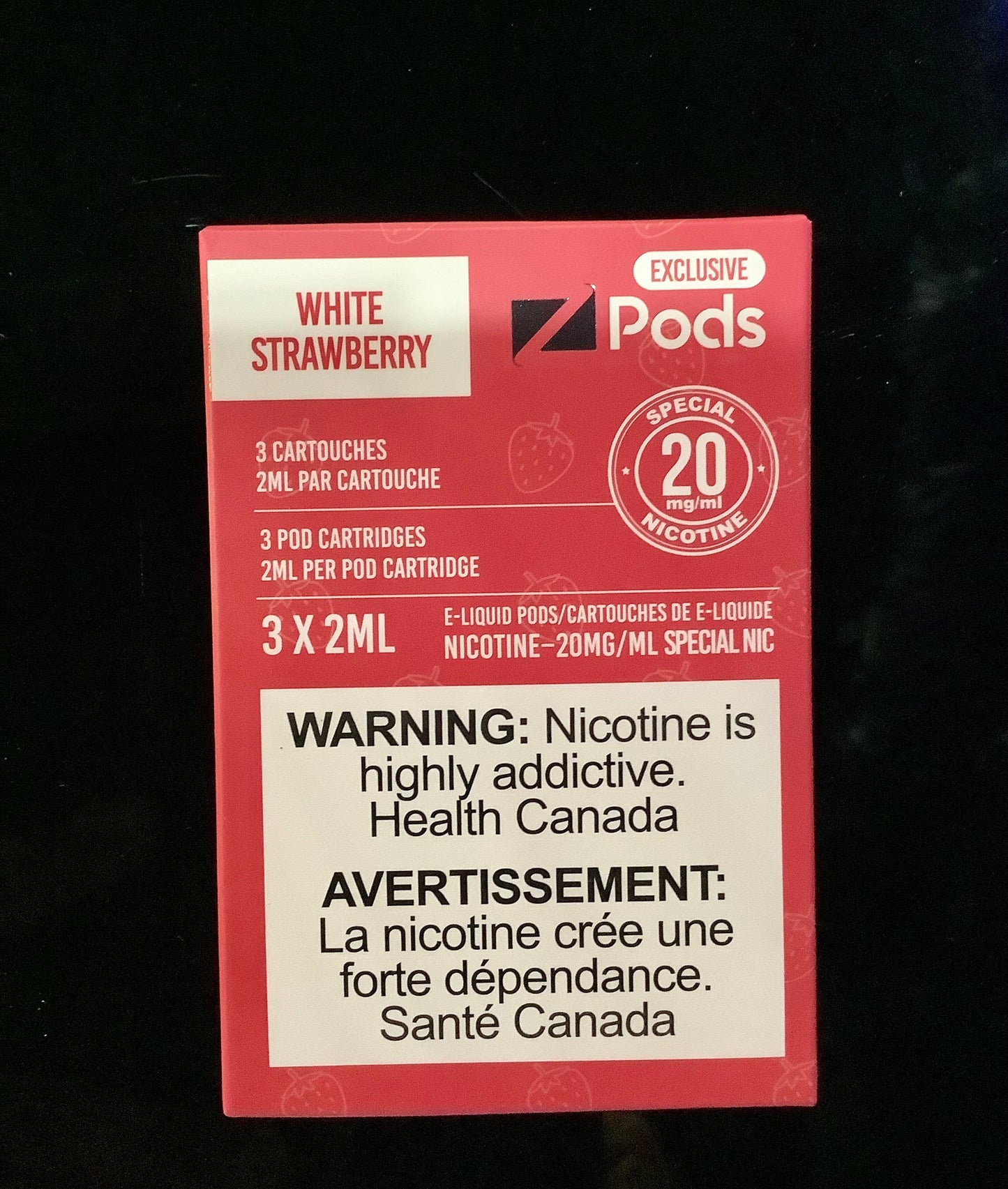 Zpods white strawberry 20mg/mL