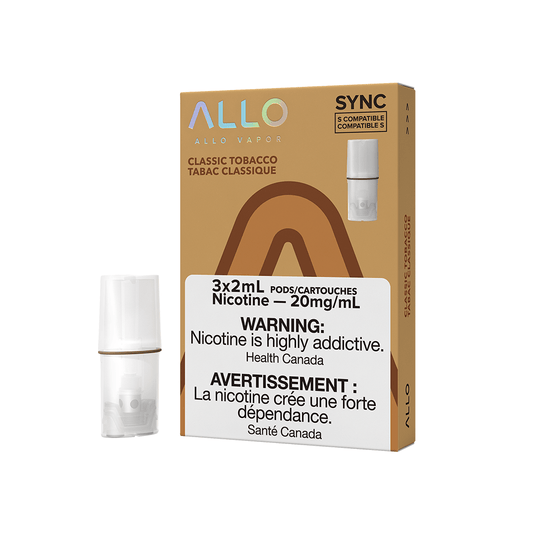 Allo Sync Pods Classic Tobacco 20mg/mL (Provincial)