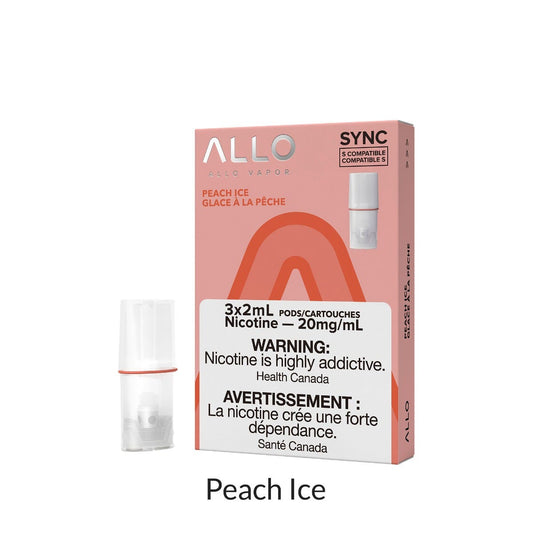 Allo HIT sync pods Peach ice 20mg/mL