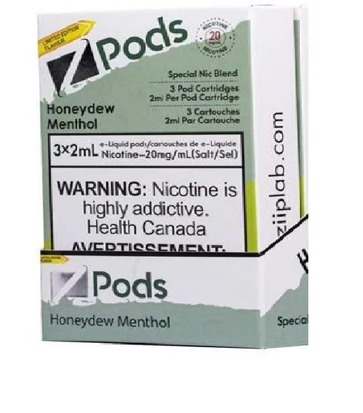 Zpods Honeydew menthol 20mg/mL