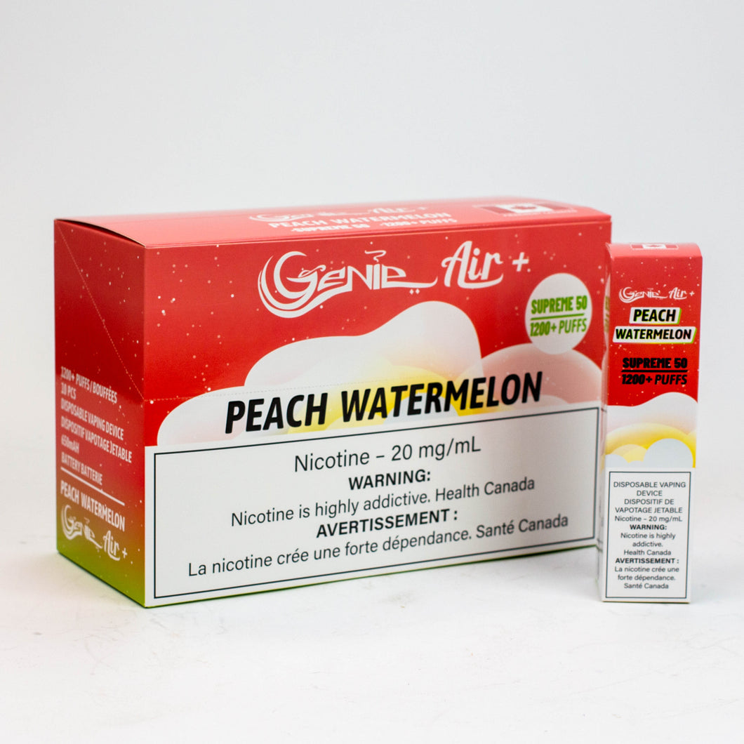 Genie air peach watermelon 1200 puff 20mg/mL disposable